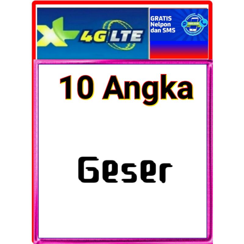 Jual Nomor Cantik XL 10 Digit,10 Angka Prabayar Bisa Isi Ulang | Shopee ...