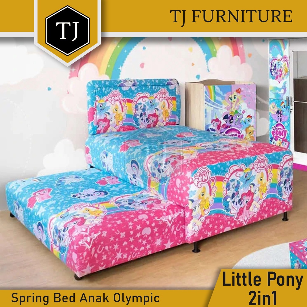 Jual Olympic Springbed Set Twinbed My Little Pony / Kasur Spring Bed ...