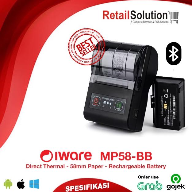 Jual Printer Thermal Bluetooth RPP02N 58mm - Iware MP58BB / MP-58BB ...