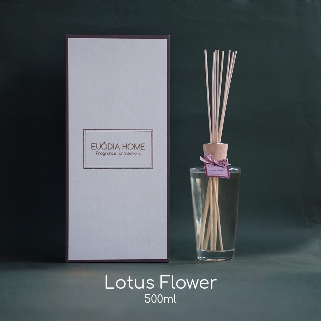 Jual Euodia Home Lotus Flower Fragrance Diffuser 500 ml Aromaterapi