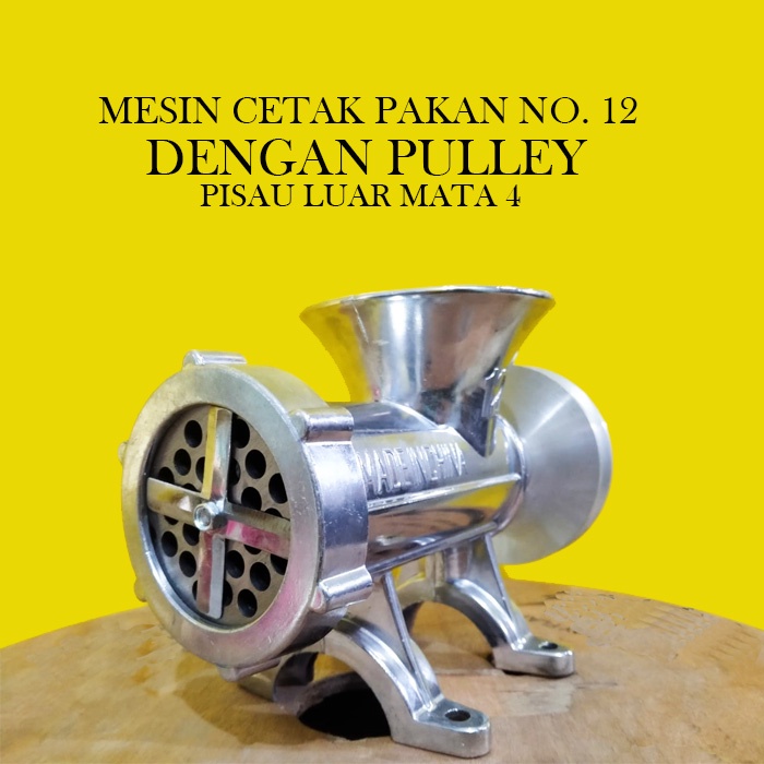 Jual Mesin Cetak Pelet No 12 Pisau Mata 4 Dengan Pulley Alat Pembuat