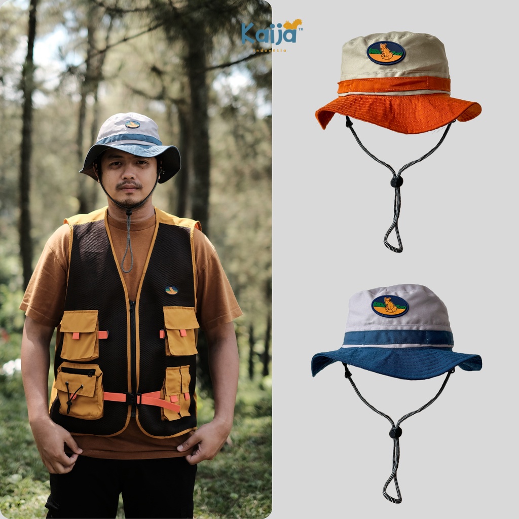 Jual DUAL TONE ADULT HAT / Topi Rimba Safari Bucket Hat Dewasa Pria ...