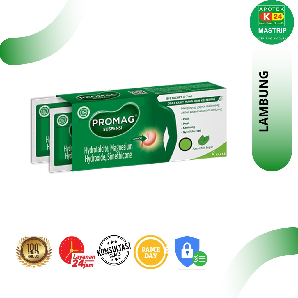 Jual Promag Cair Sachet / Asam Lambung Gastritis Tukak Lambung / 6