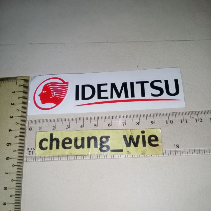 Jual Stiker / Sticker cutting Logo Oli idemitsu harga satuan 1pcs ...