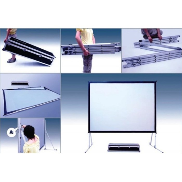 Jual Terlaris Fastfold Brite Screen Projector 150