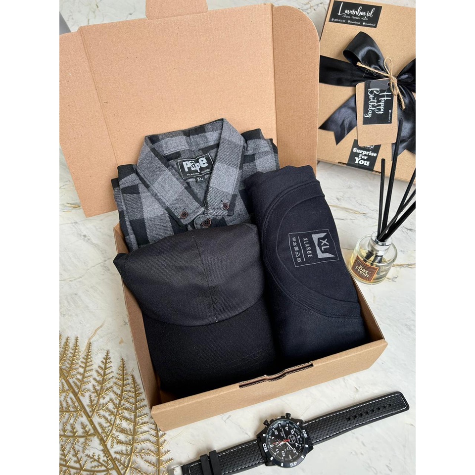 Jual KADO COWOK KEMEJA FLANEL | KADO ULANG TAHUN COWOK | HAMPERS KADO ...