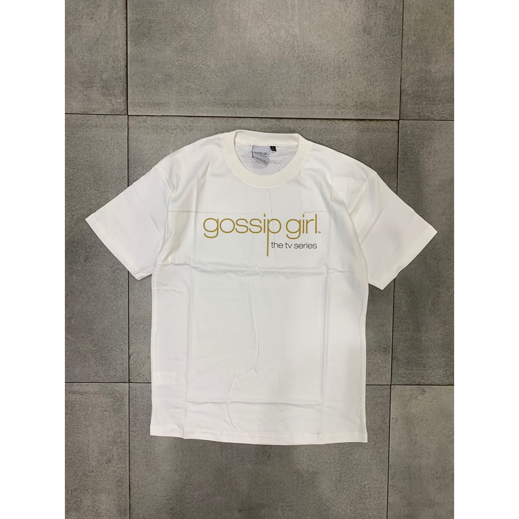 Jual Tshirt Gossip Girl Logo White (REJECT) Thanksinsomnia Shopee