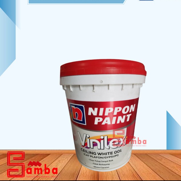 Jual Nippon Paint Vinilex Ceiling White Cat Plafon Gypsum Pail Kg Shopee