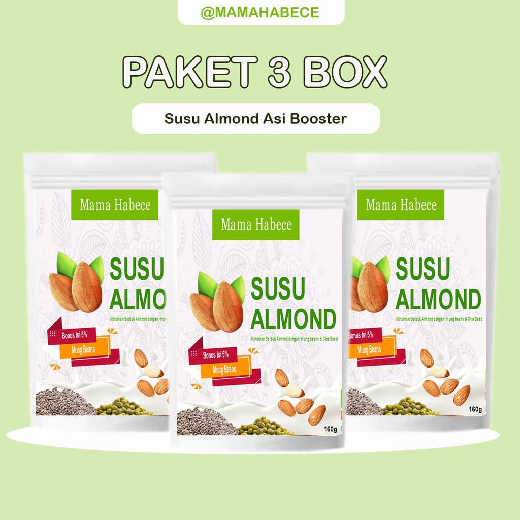 Jual Susu Almond Milk Asi Booster Menyusui Pelancar Asi Susu Ibu ...