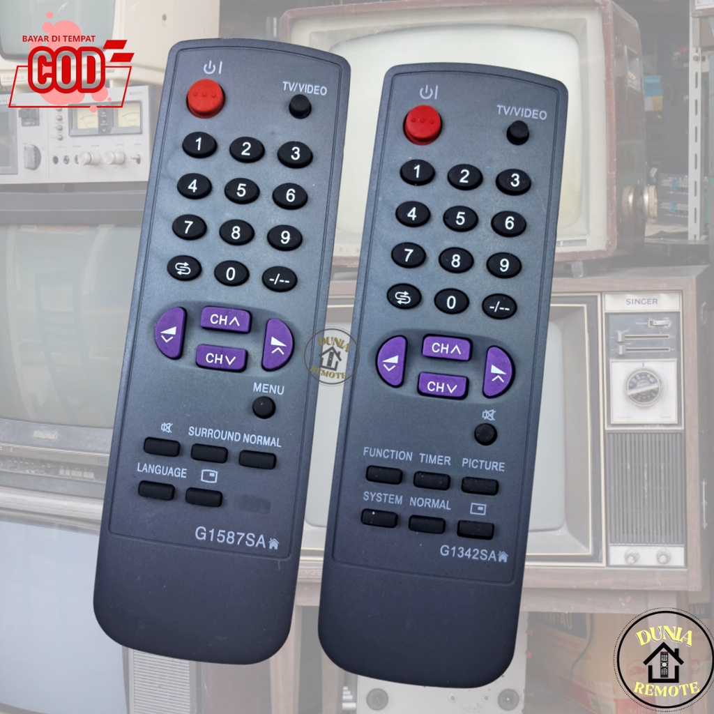 Jual Remot Remote TV Sharp Tabung 1342 1587 / Ecer Dan Grosir | Shopee