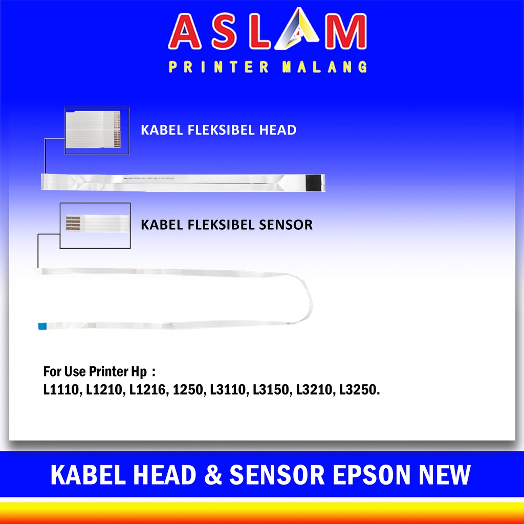 Jual Kabel Flexibel Head Dan Kabel Sensor Epson L1110 L3110 L3116 L3150 L3156 L5190 New Original 7519