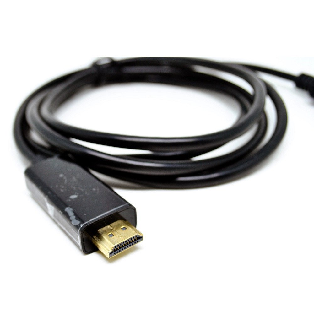 Jual Kabel Adaptor Displayport Ke HDMI 180 Cm - Black | Shopee Indonesia