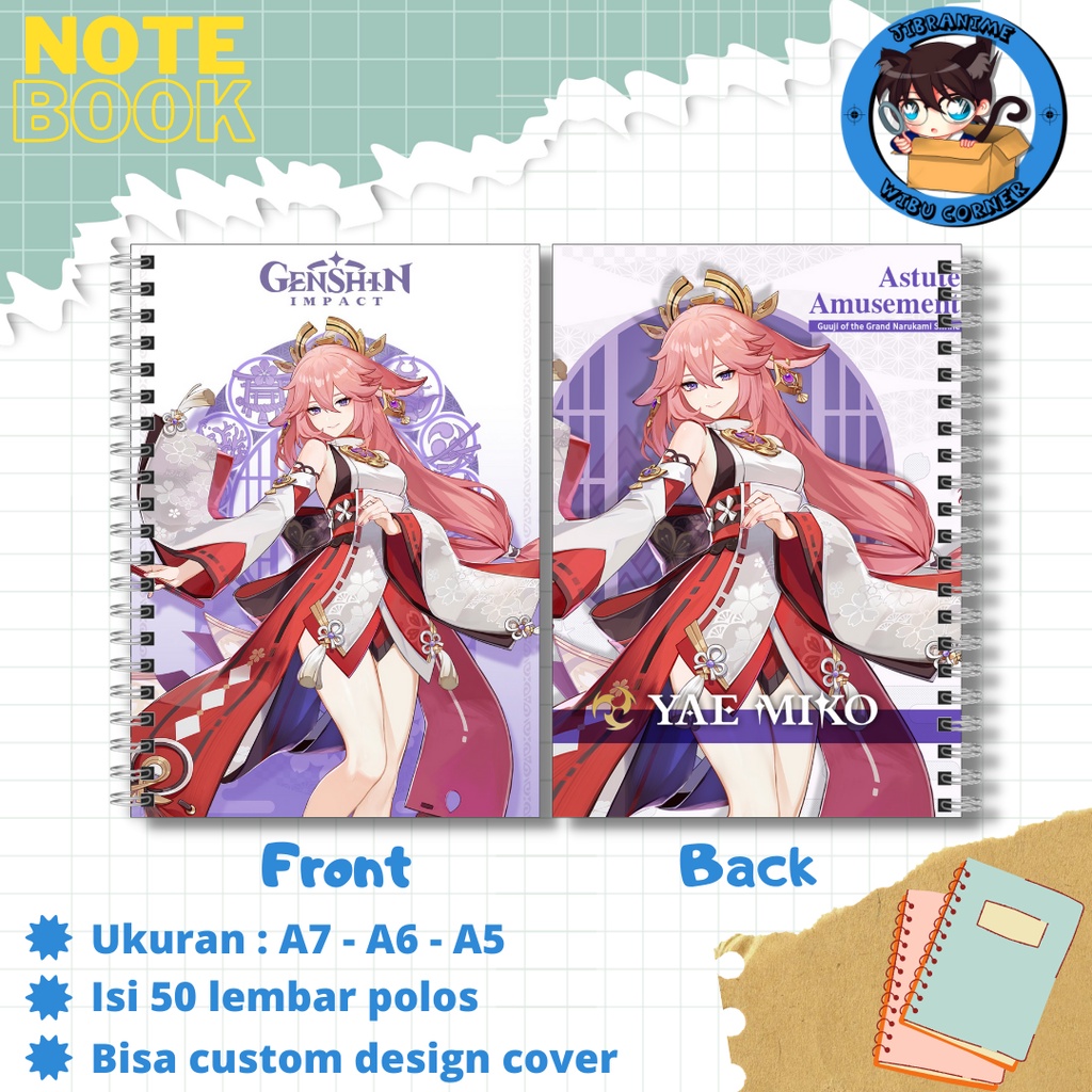 Jual NOTE BOOK GENSHIN IMPACT/GENSHIN PART 2 | Shopee Indonesia