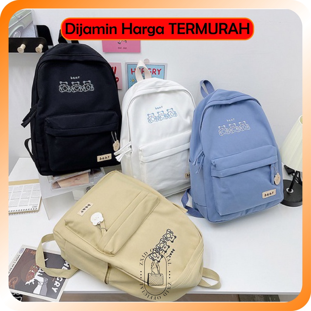 Serba 25k-tas Ransel Kecil Mini Wanita Gadis Remaja Ransel Korea Mihua -  Merah Muda