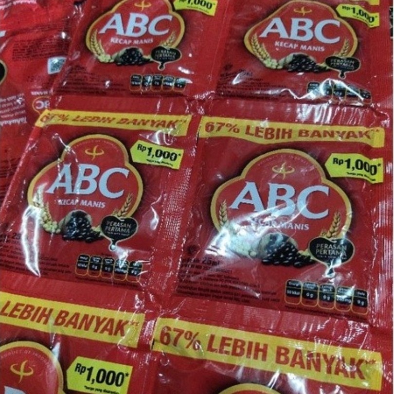 Jual Kecap Manis ABC Renceng Kecap ABC Sachet 25 Ml Isi 12 Pcs | Shopee ...