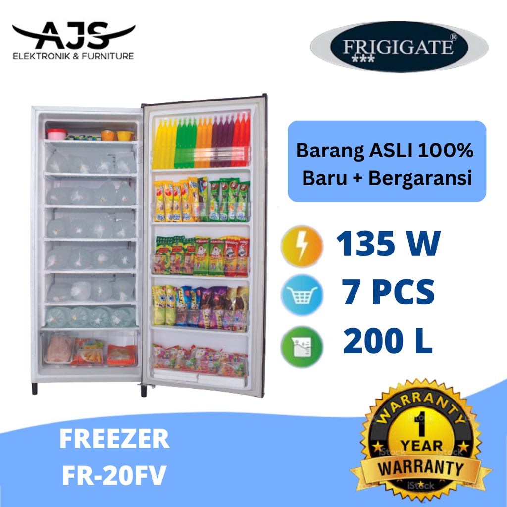 Jual Frigigate Freezer Frizer Es 6 Rak 200L FR-20VF LV FR-20FV 20FV ...