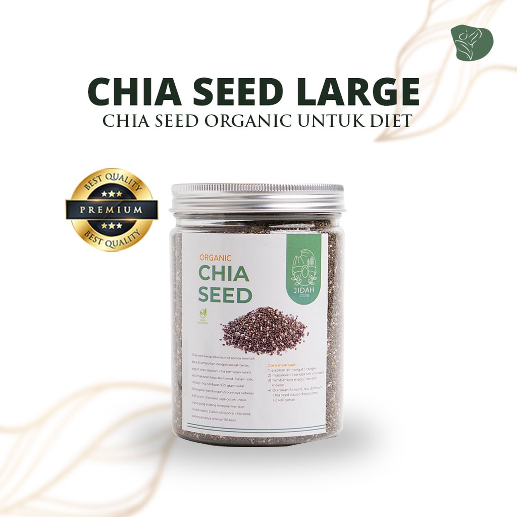 Jual chia seed large chia seed organic chia seeds untuk diet chia seeds