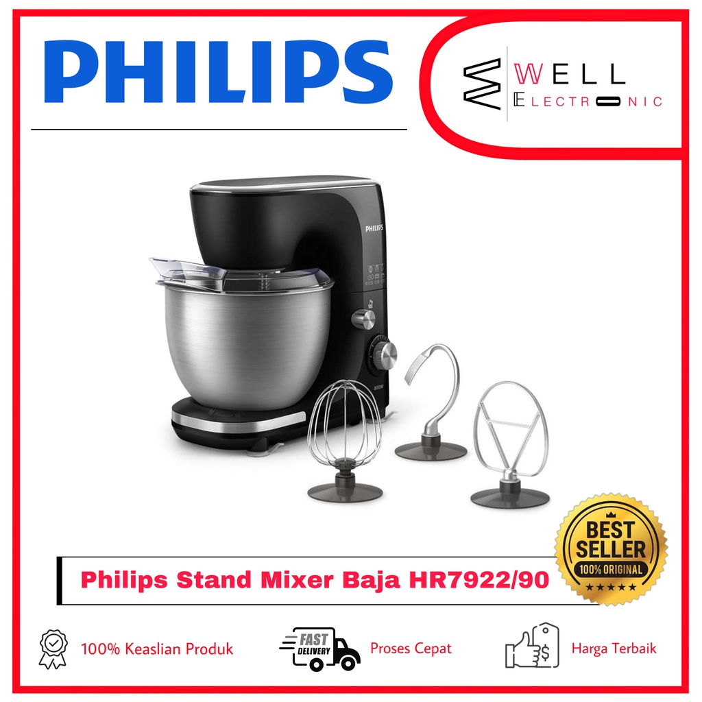 Jual Philips HR7922/90 Kitchen Machine HR 7922 Stand MIxer Baja