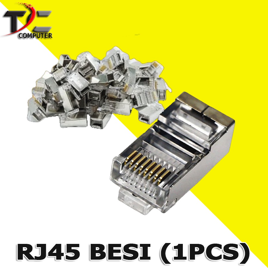 Jual CONNECTOR RJ45 CAT 5 BESI KABEL LAN FTP JACK CONNECTOR BESI CAT 5 ...