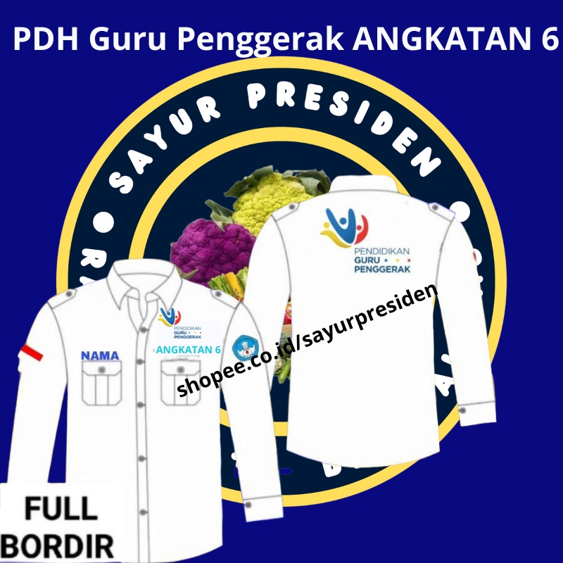 Jual Panjang Kemeja Guru Penggerak Angkatan 6 Baju Guru Penggerak