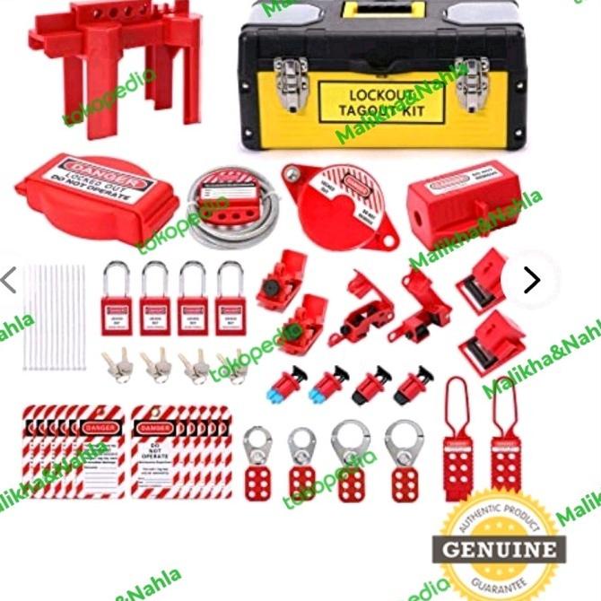 Jual OMGTMD Lock Out Tag Out Kit Lockout Tagout Locks Loto Tags Lockout