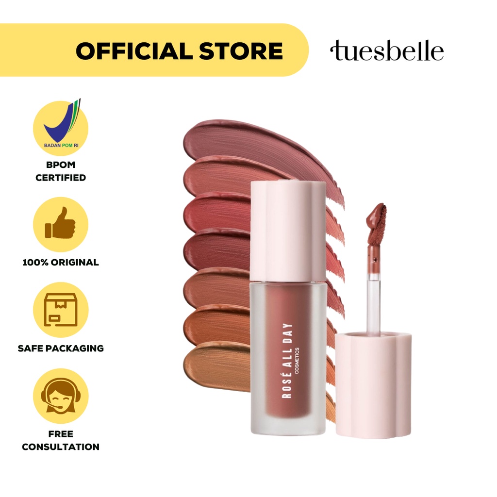 Jual Tuesbelle - ROSE ALL DAY Lip Mousse Records - 2.7gr | Shopee Indonesia
