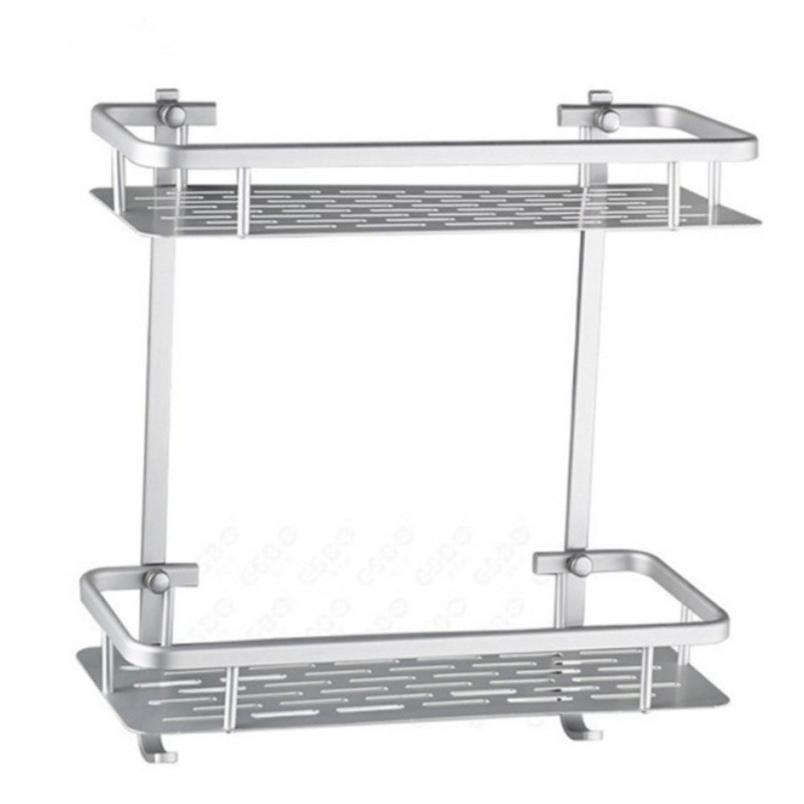 Jual MENARIK Rak Dinding Alumunium Serbaguna 2 Susun/Rak Kamar Mandi ...
