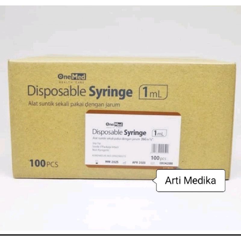 Jual Spuite 1cc Spet 1ml OneMed Box 100pc / Syring Promo Murah | Shopee ...