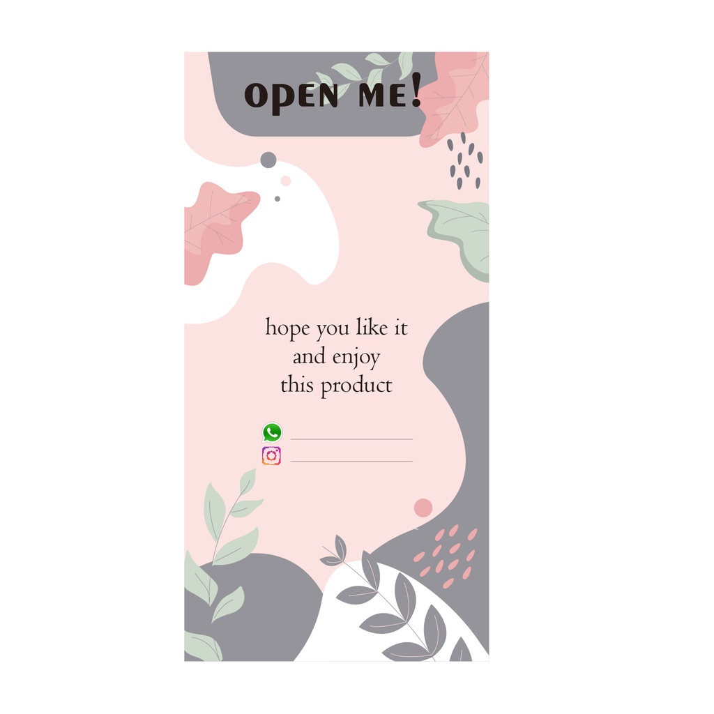 Jual Sticker Segel Kotak Box (5x10 cm) Stickercutting/Cuttingsticker ...