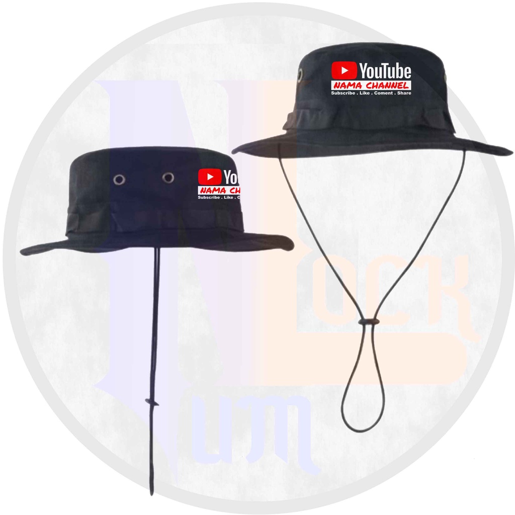 Jual Bucket Hat Topi Rimba Youtube Channel Free Request Nama Channel ...