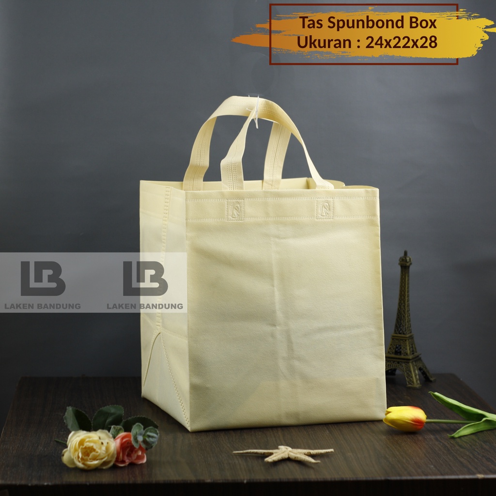 Jual Tas Box Spunbond Goodie Bag AUTOPRESS 24X22X28 Souvenir Promosi ...