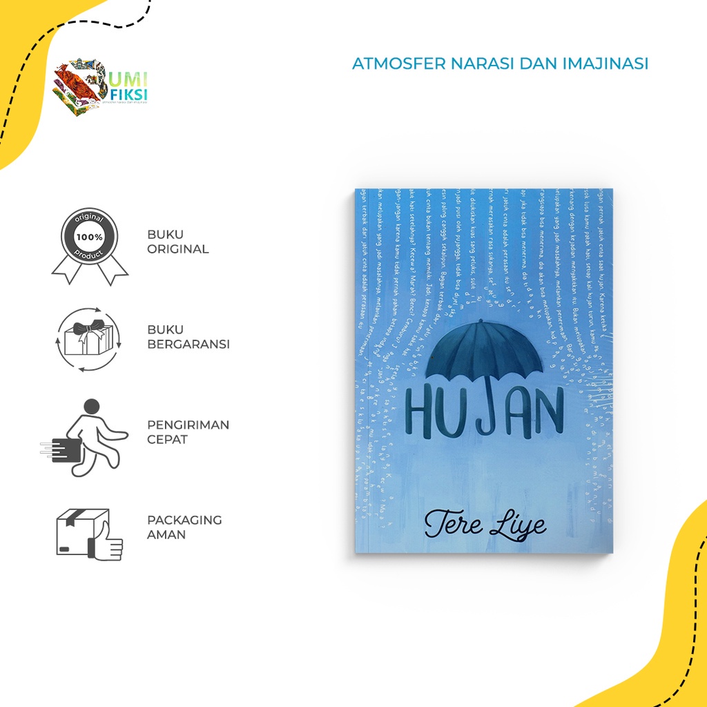 Jual Buku Novel Hujan - Tere Liye - Sabakgrip - Bumifiksi | Shopee ...