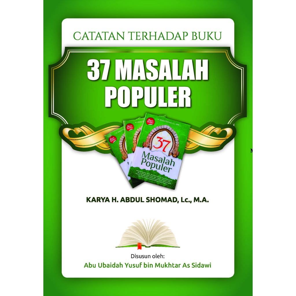 Jual Buku Catatan Terhadap Buku 37 Masalah Populer Karya H. Abdul ...