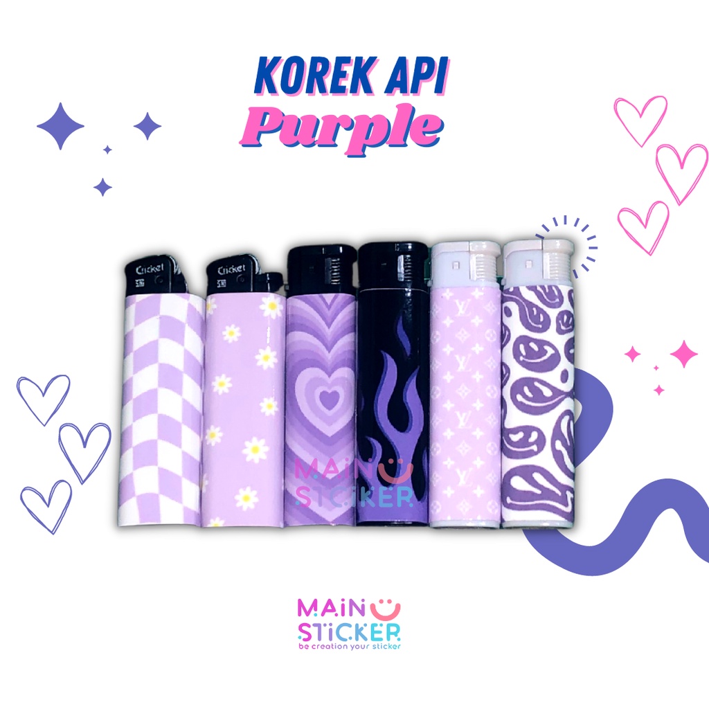 Jual PURPLE - Korek Api Cricket Bara Lighter Pink Aesthetic | Shopee ...