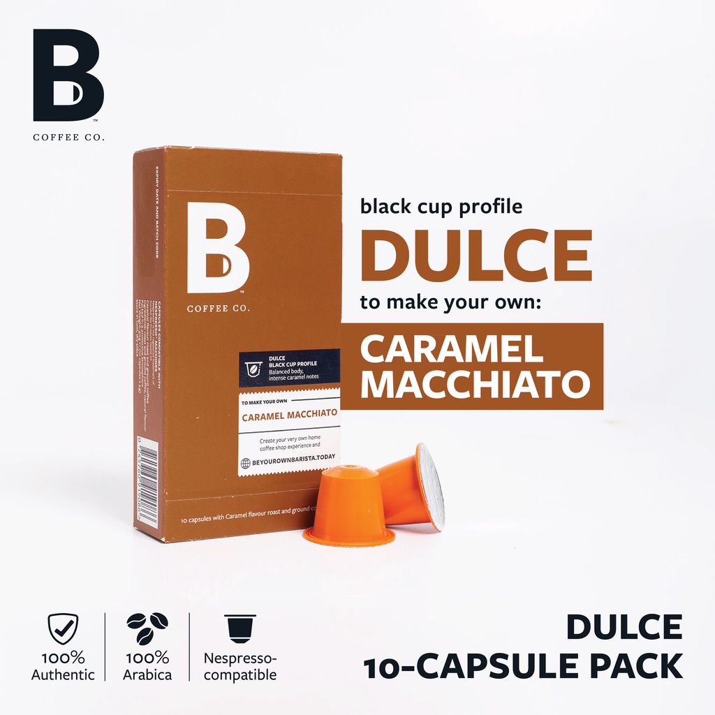 Jual B Coffee Co. Dulce Caramel Macchiato Kopi Kapsul Nespresso
