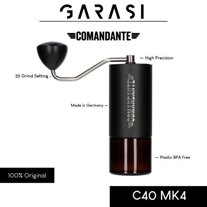 Jual Comandante C40 Mk4 Nitro Blade Coffee Grinder Black Original ...