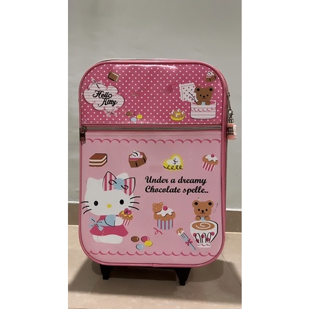 Jual koper hello kitty sanrio japan original size kabin | Shopee Indonesia
