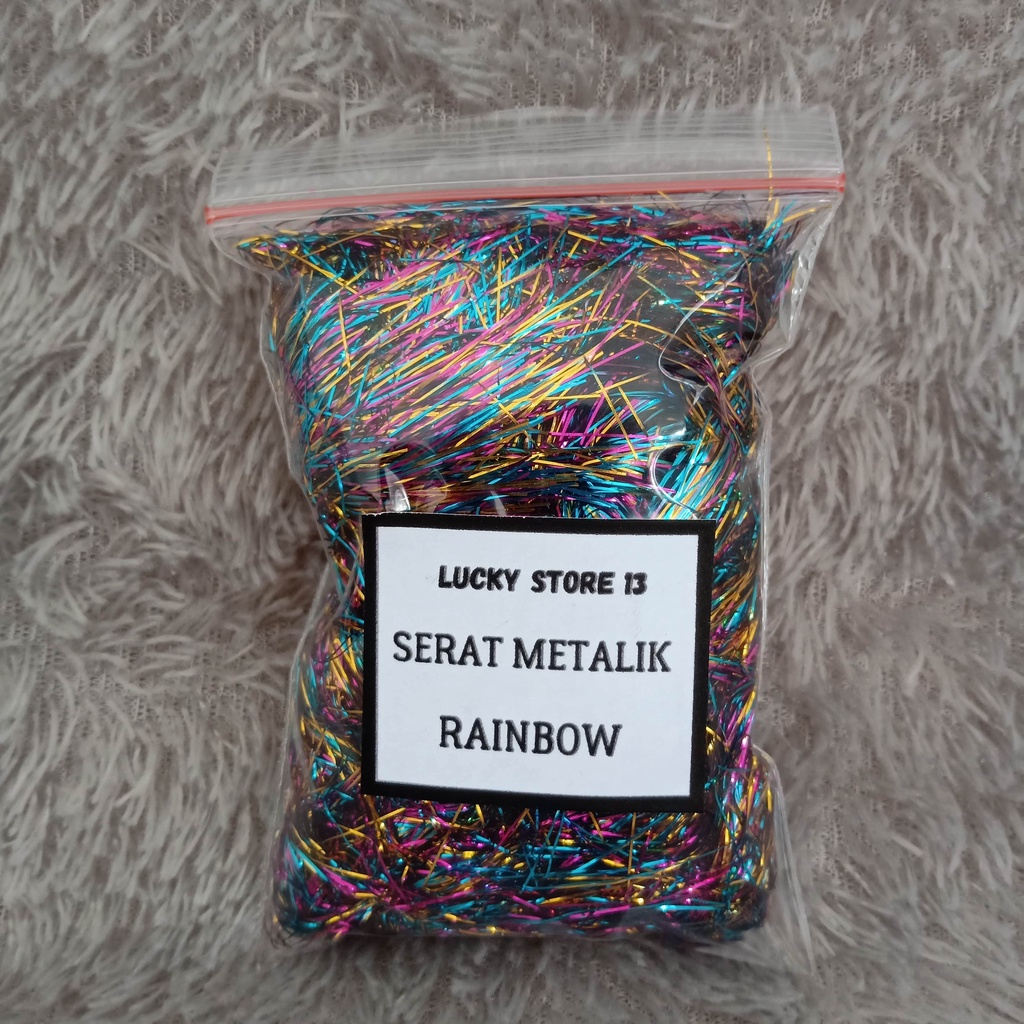 Jual Serat Carbon Forged Metalik Rainbow 10gr Premium Campuran Warna