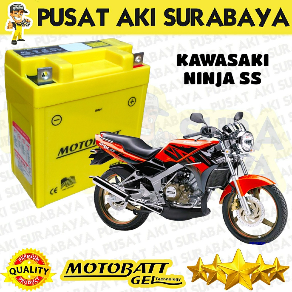 Jual ACCU GEL MOTOBATT MTX3L 3AH ORIGINAL AKI MOTOR KAWASAKI NINJA SS ...