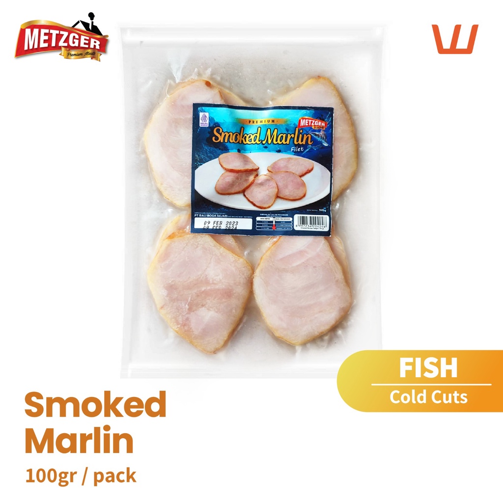 Jual Smoked Marlin Fillet Sliced 100gr Halal Metzger | Shopee Indonesia
