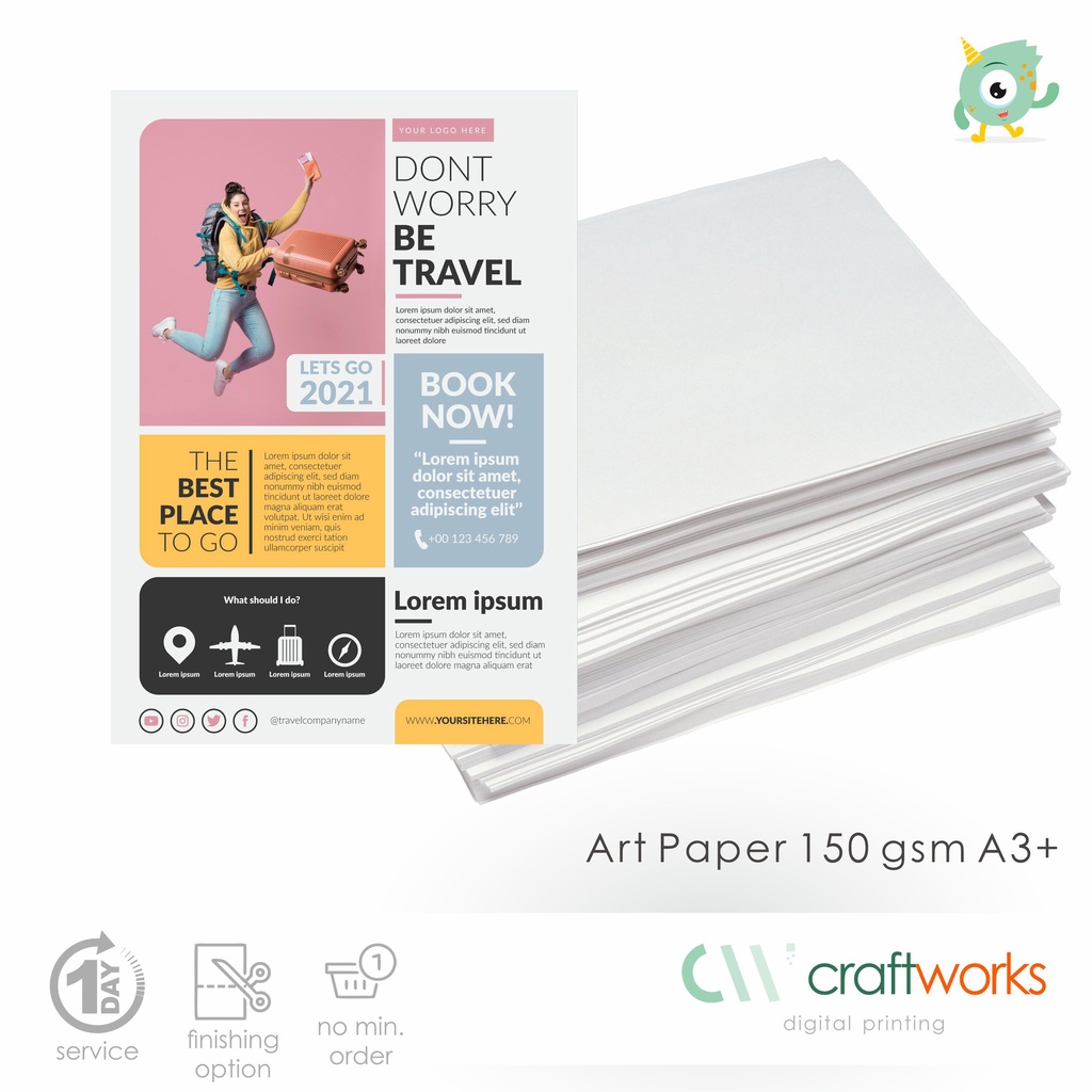 Jual CETAK ART PAPER DIGITAL PRINT A3+ Shopee Indonesia