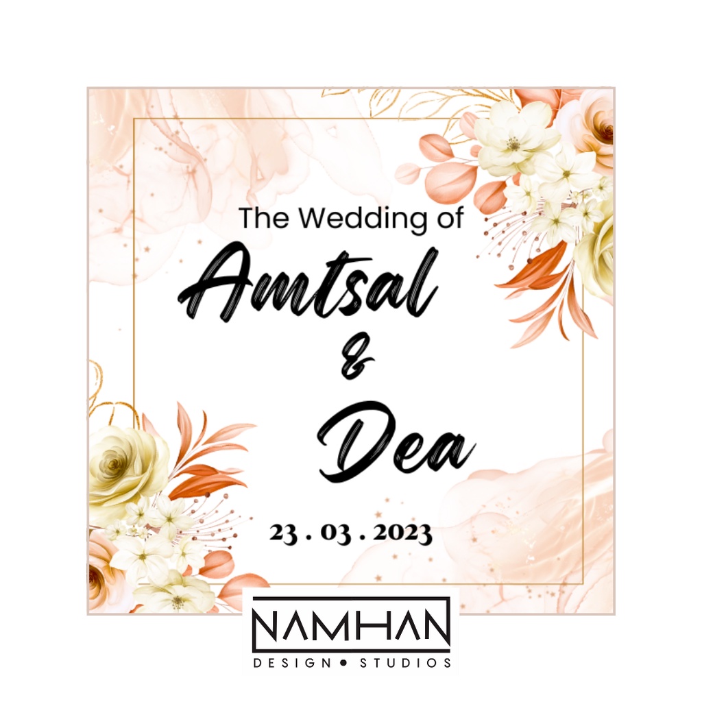 Jual Kartu Ucapan Pernikahan / Kartu Souvenir Elegan / Souvenir