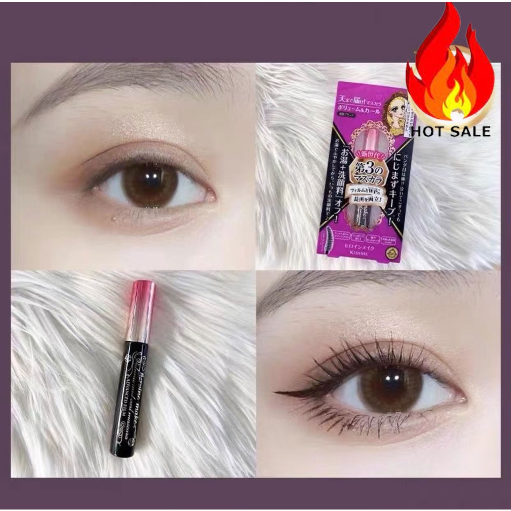 Jual kiss me heroine mascara tahan air Volume/Curl Kiss Me Heroine Eyeliner Hitam/cokelat/Hitam