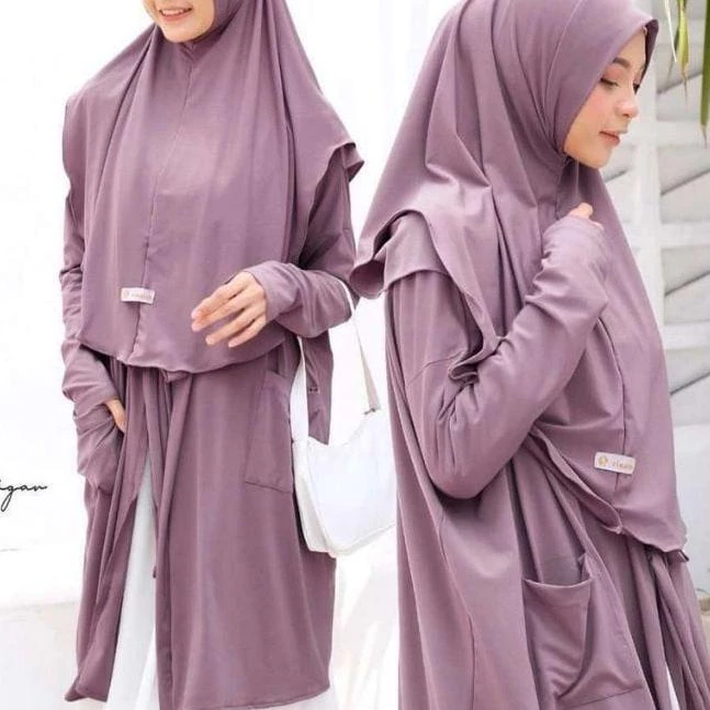 2 IN 1 HIJAB CARDIGAN