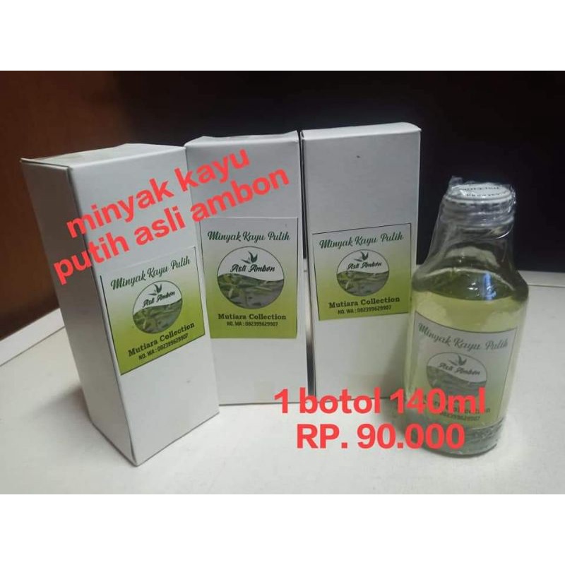 Jual MINYAK KAYU PUTIH ASLI AMBON 140 ML | Shopee Indonesia