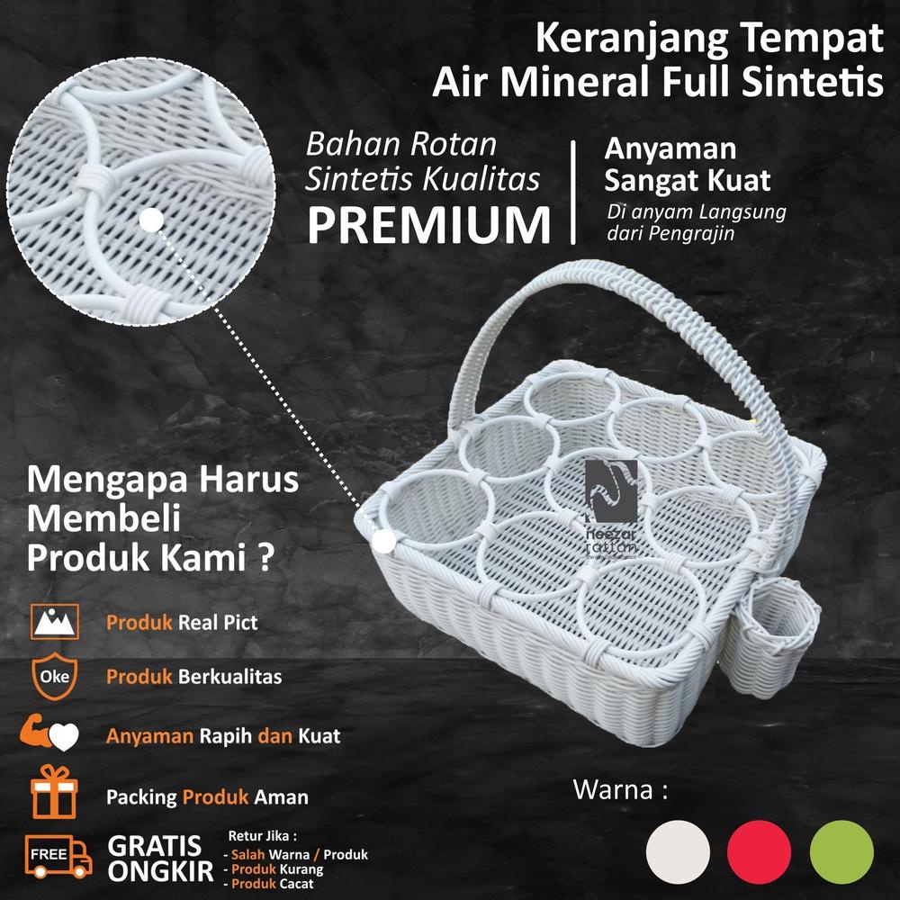 Jual Keranjang Tempat Air Mineral Aqua Gelas Sintetis 9 Cup Full Sintetis Shopee Indonesia 7384