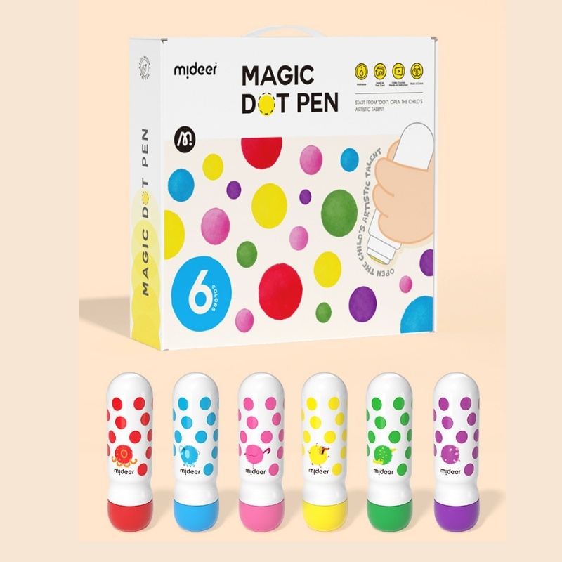 Jual Mideer Magic Dot Marker Mainan Edukasi Anak Spidol Mewarnai Titik ...