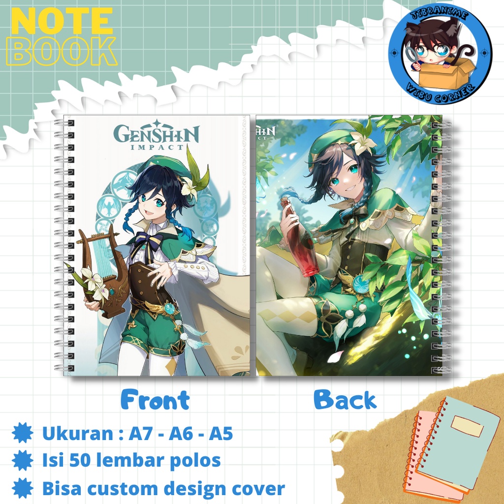 Jual NOTE BOOK GENSHIN IMPACT/GENSHIN PART 2 | Shopee Indonesia