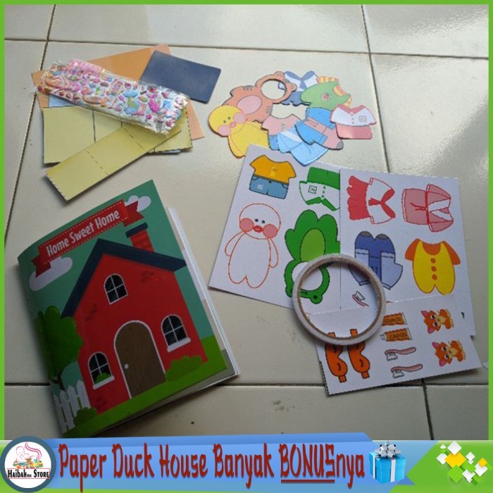 Jual Mainan Kertas Bebek Viral Paper Duck House Quite Book Belum Dirangkai Shopee Indonesia 7506