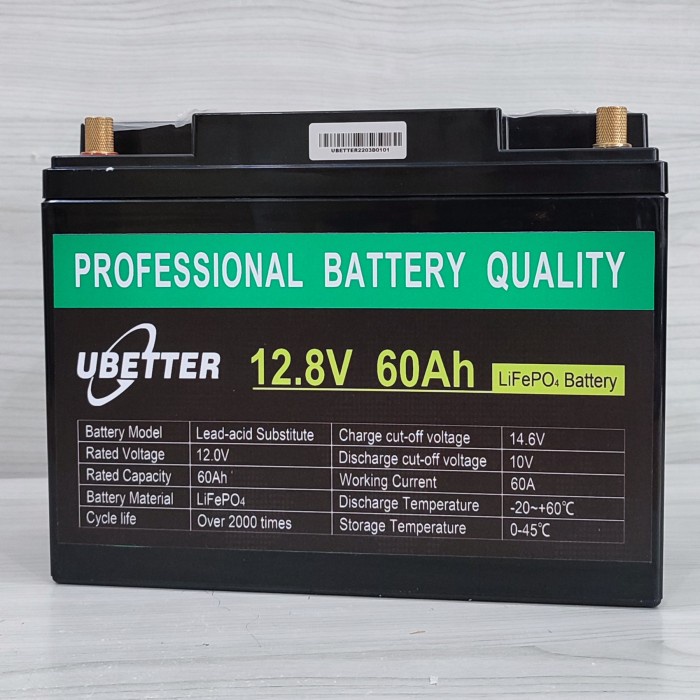 Jual ACCU BATTERY LiFePo4 12V 60AH LONG LIFE minimal 8 th 12,8V/60AH